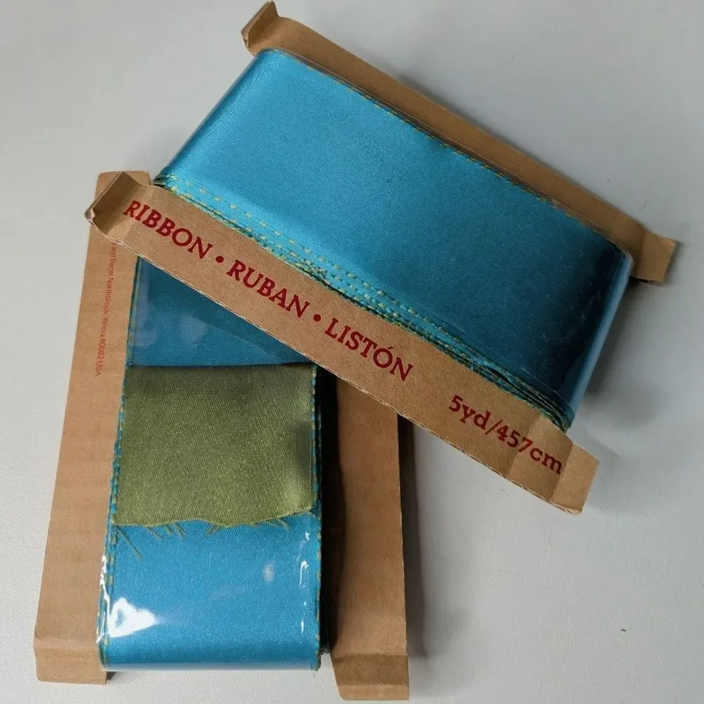 Bundle Of Colorful Crate&Barrel Wired Gift Wrapping Ribbon